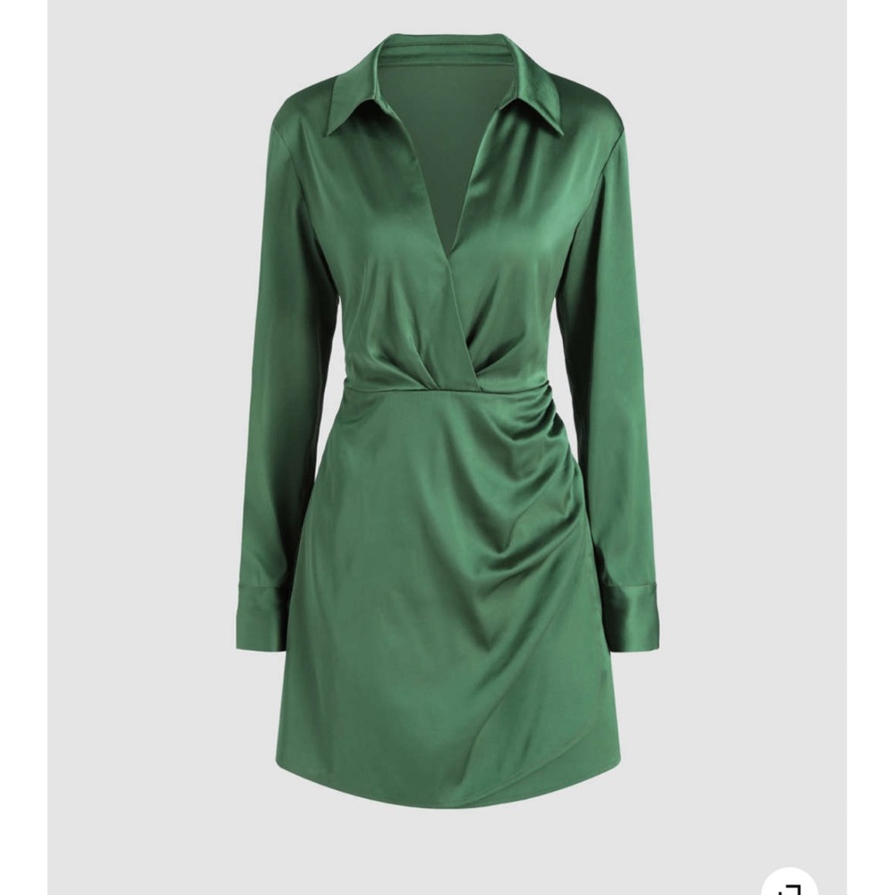 Cider - Dirty Martini Long Sleeve Mini Dress